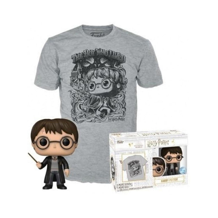 Funko Pop! & Tees (Adult): Harry Potter - Harry Potter Vinyl Figure and T-Shirt (L)-0