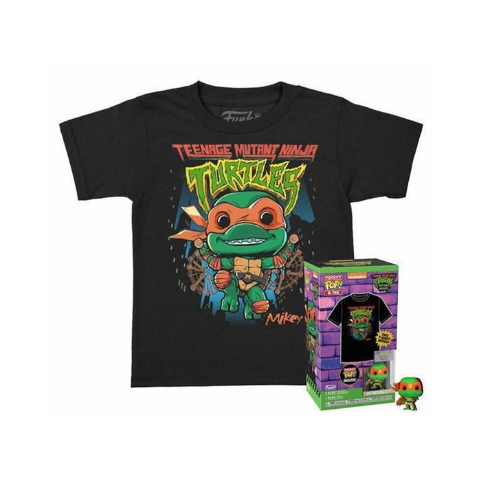 Funko Pocket Pop! & Tee (Child): Teenage Mutant Ninja Turtles - Michelangelo Vinyl Figure and T-Shirt (XL)-0
