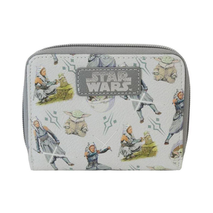 Funko Disney_ Lucas Star Wars - Ahsoka & Grogu All Over Print Zip Around Wallet-0