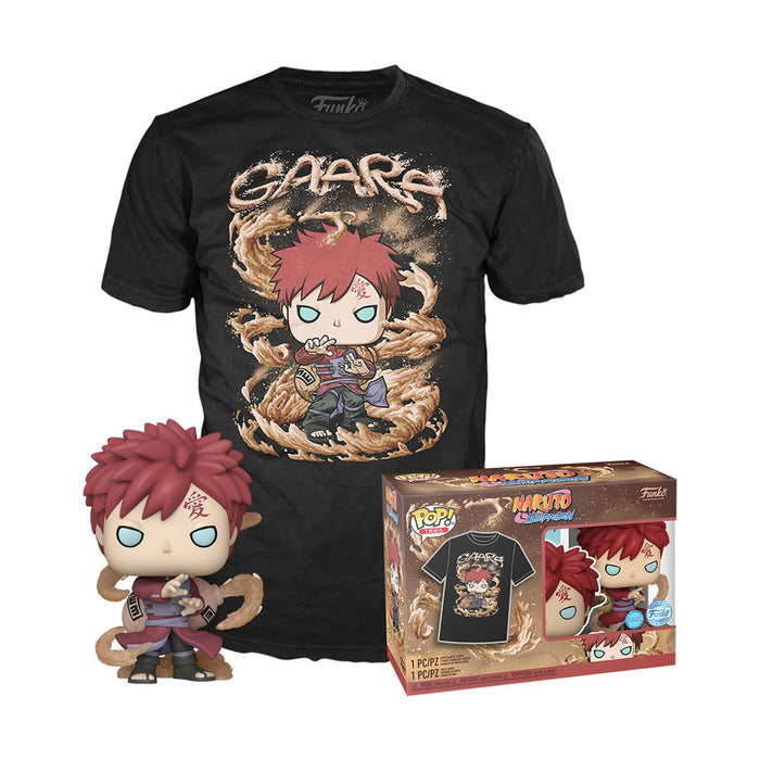 Funko Funko Pop! & Tee (Adult): Naruto - Gaara (Glows in the Dark) Vinyl Figure and T-Shirt (M)-0