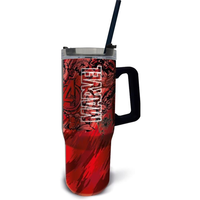 Stor: Marvel - Insulated Stainless Steel XL Rambler Mug (940ml) (75443)-0
