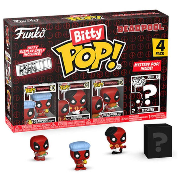 Funko Bitty Pop! 4-Pack: Deadpool - Bathtime Vinyl Figures-0