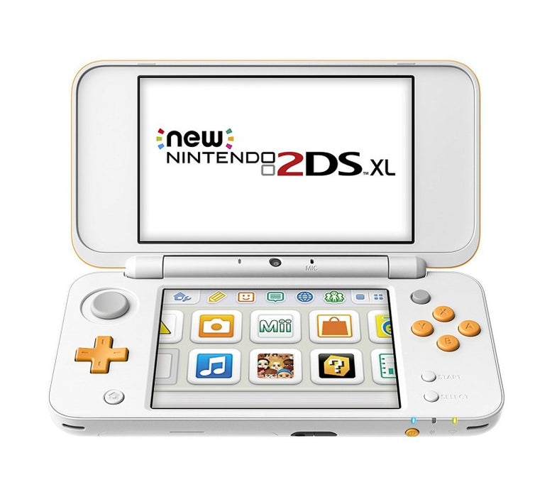 New Console 2DS XL #bianca/arancione + alimentatore (USATA) - (RESTART)