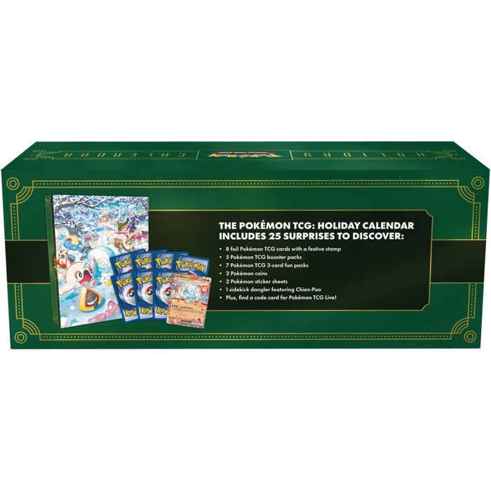 Calendario Festivo Pokémon 2024: Scatola Sorpresa Esclusiva Carte TCG da Collezione