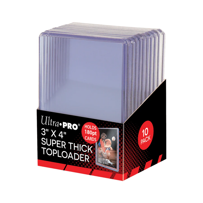 Ultra Pro Super Thick Clear Toploader 180PT 3" x 4" (10 Stück)