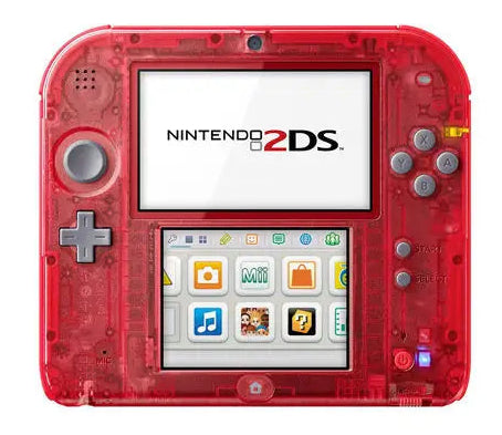 Nintendo 2ds Omega Rubin Edition Transparent/Red (USATO) (NO SCATOLA) - Nintendo 2DS (RESTART)