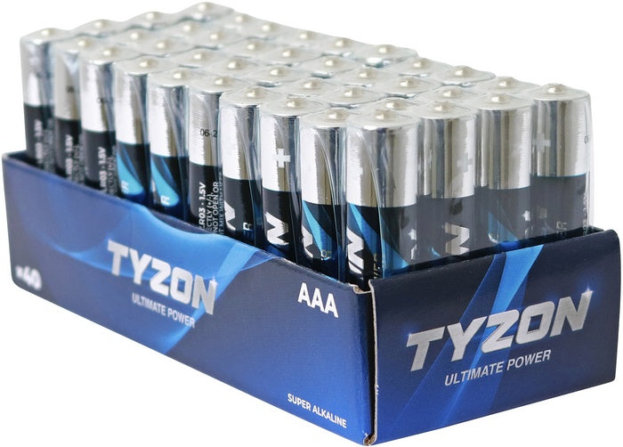 Tyzon 1.5V AAA Piles alcalines 40 pcs