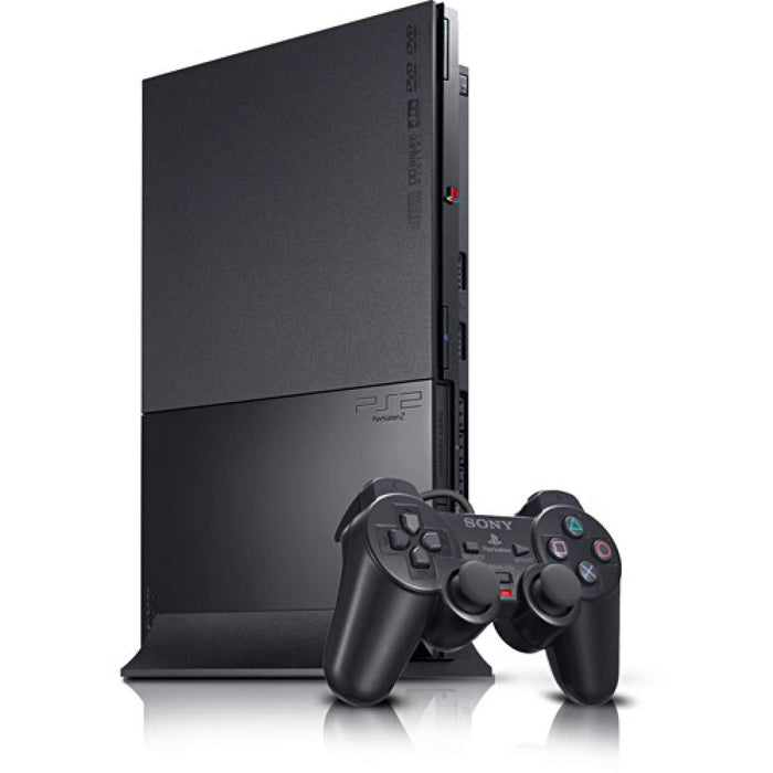 PS2 Slim-Konsole #Schwarz (GEBRAUCHT) - PS2 (NEUSTART)
