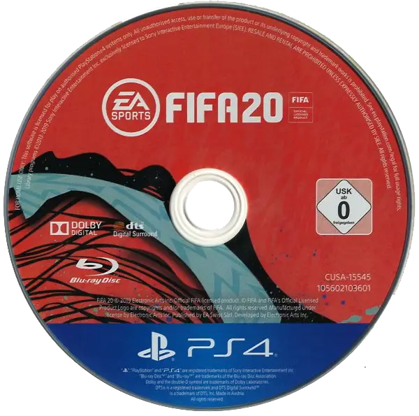 Fifa 20 (USED) | "DISC Only" - PS4 (RESTART)