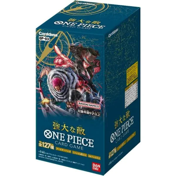 One Piece Kartenspiel Mighty Enemies OP-03 (Set mit 24 Packungen) – Jap