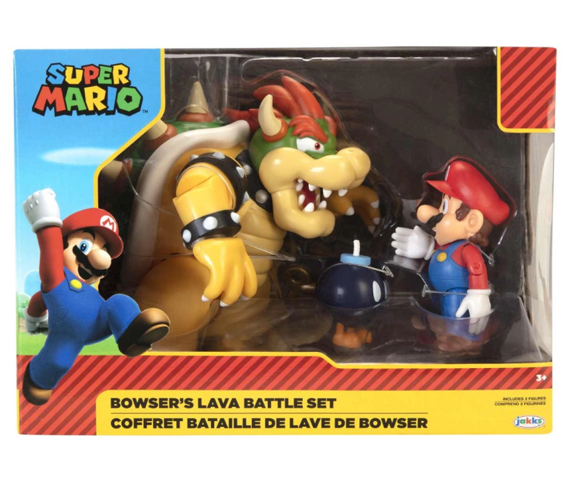 Super Mario Diorama - Bowser's Lava Battle set