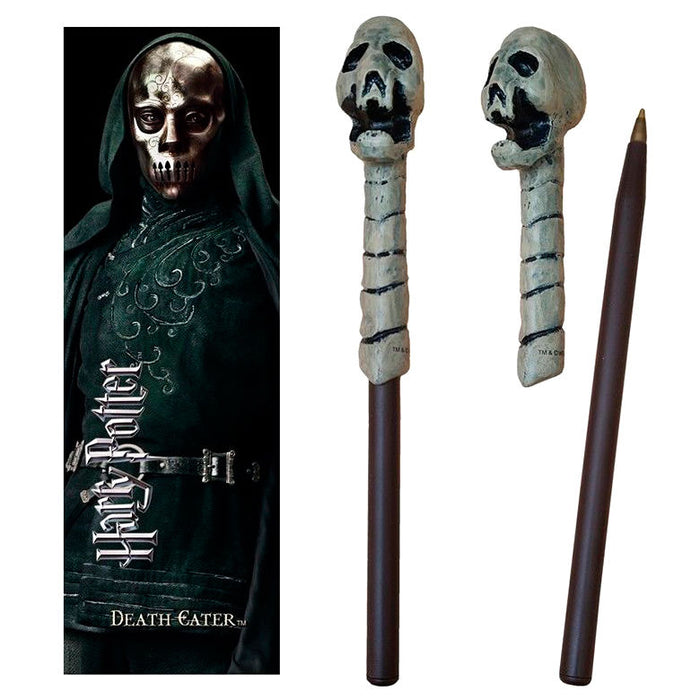 Harry Potter Death Eater Skull wand pen and bookmark-0