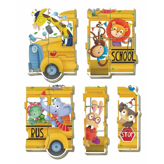 Shool Bus puzzle 2-5pcs-0