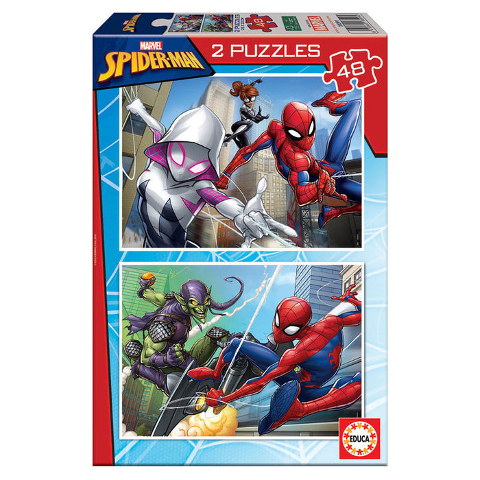 Marvel Spiderman puzzle 2x48pcs-0