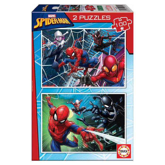 Marvel Spiderman puzzle 2x100pcs-0