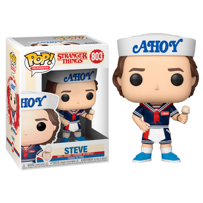 POP figure Stranger Things 3 Steve with Hat and Ice Cream-0