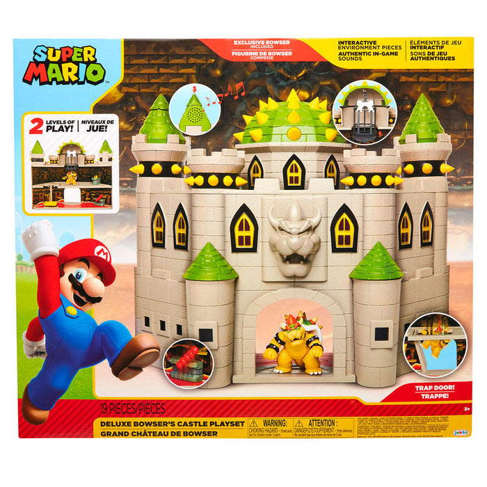 Mario Bros deluxe Bowser Castle playset-10