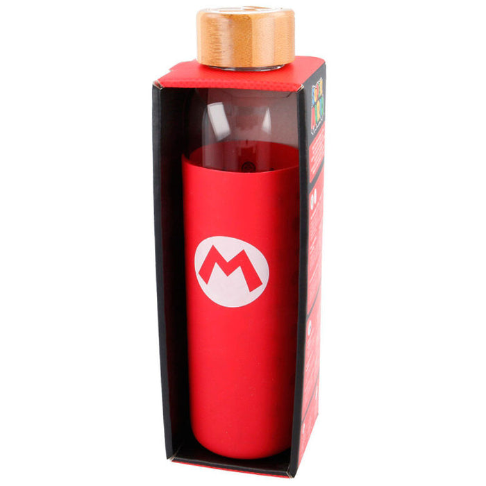 Nintendo Super Mario Bros silicone cover glass bottle 585ml-0