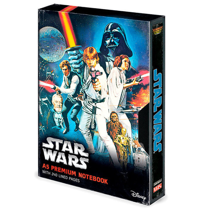 Star Wars VHS premium A5 notebook-1