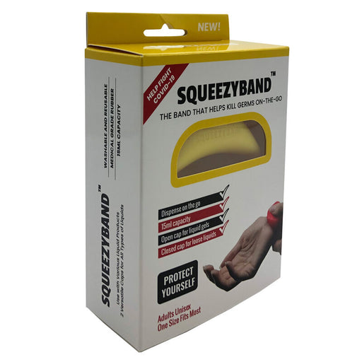 Yellow Adjustable Gel Dispenser Adult Bracelet-0
