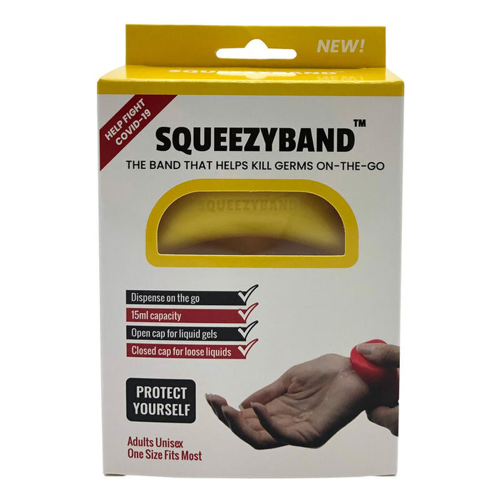 Yellow Adjustable Gel Dispenser Adult Bracelet-1