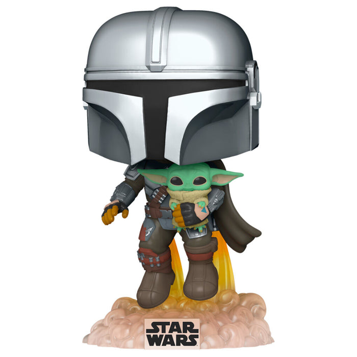 POP figure Star Wars The Mandalorian Mando Flying with Jet Pack-1