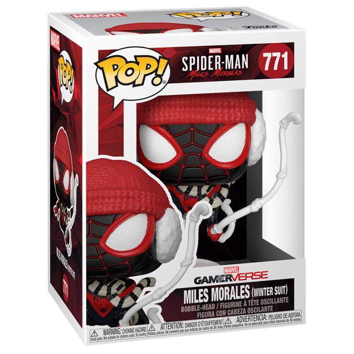 POP figure Marvel Spiderman Miles Morales Winter Suit-2