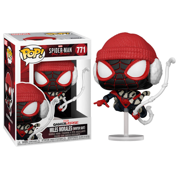POP figure Marvel Spiderman Miles Morales Winter Suit-0