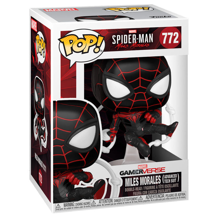 POP figure Marvel Spiderman Miles Morales Advanced Tech Suit-1
