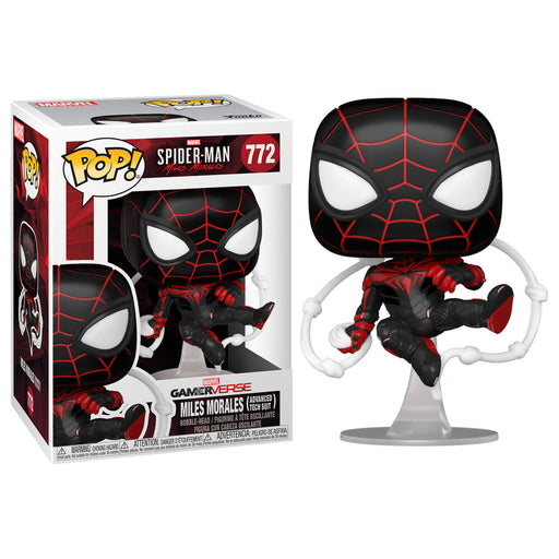 POP figure Marvel Spiderman Miles Morales Advanced Tech Suit-0