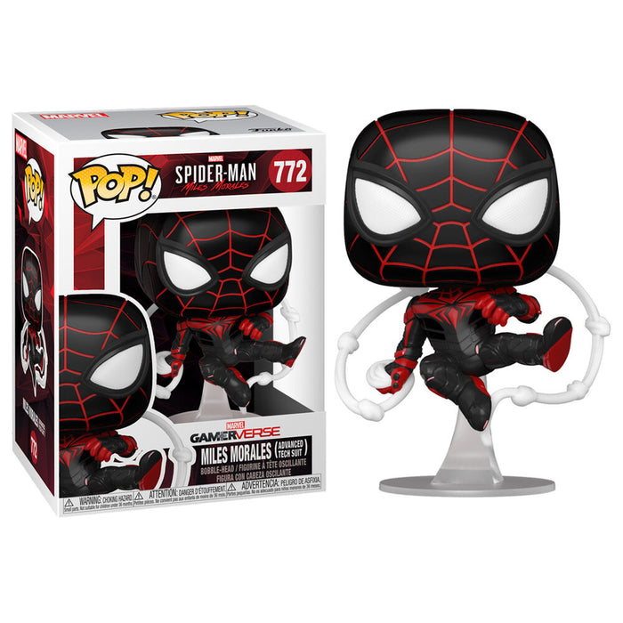 POP figure Marvel Spiderman Miles Morales Advanced Tech Suit-0