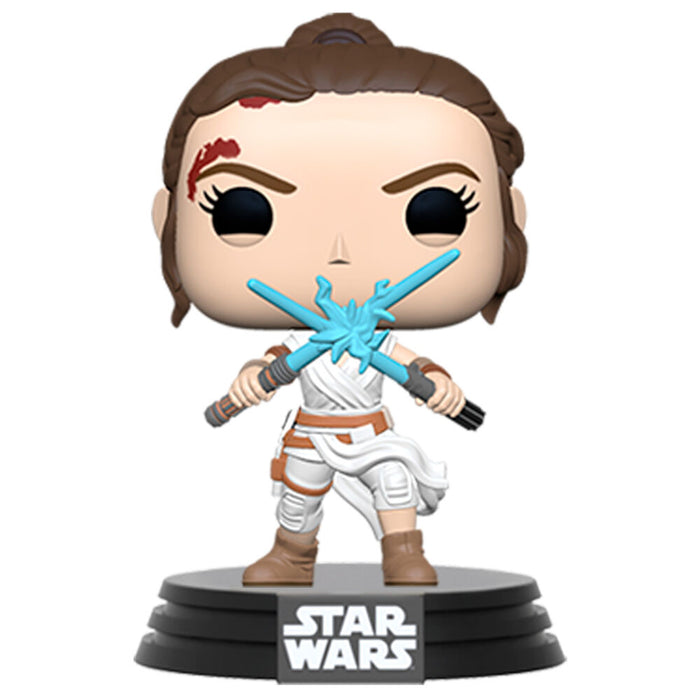 POP figure Star Wars The Rise of Skywalker Rey with Light Sabers-0