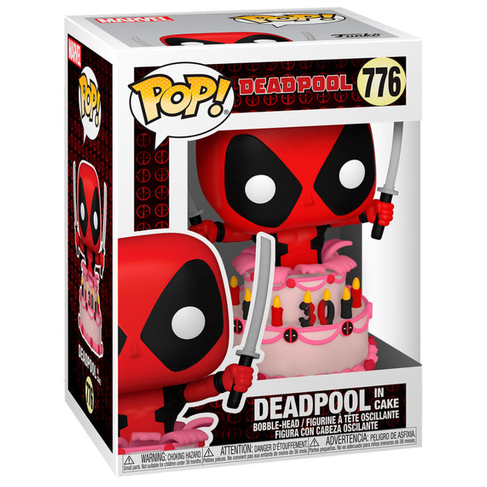 POP figure Marvel Deadpool 30th Deadpool in Cake-2