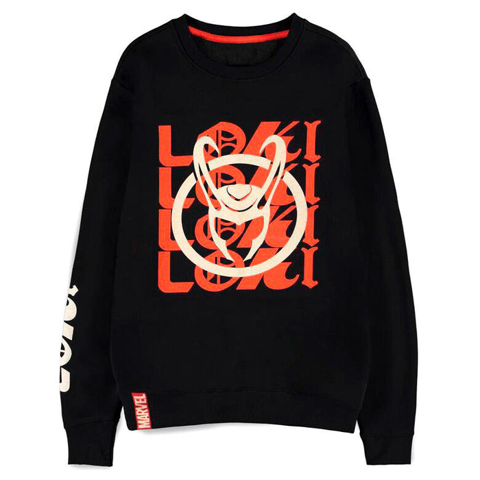 Marvel Loki Logo Text crewneck sweater-1