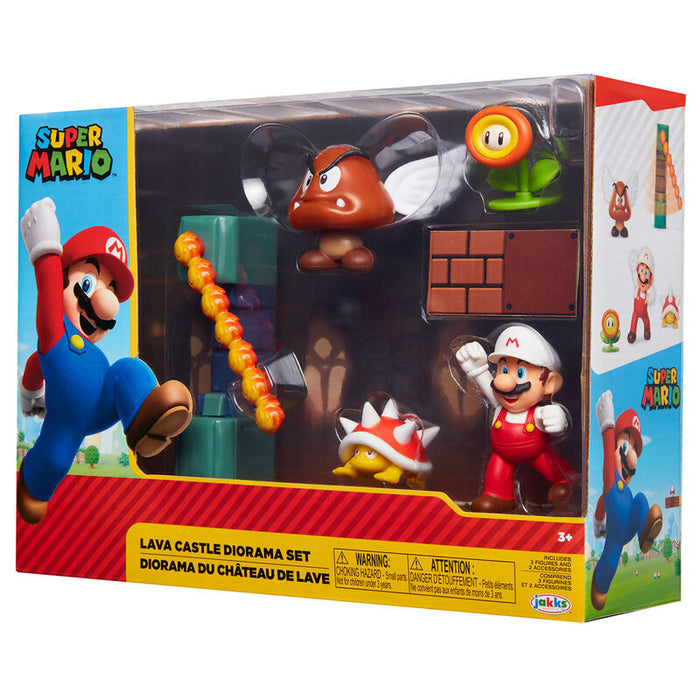 Nintendo Super Mario Lava Castle diorama set-1