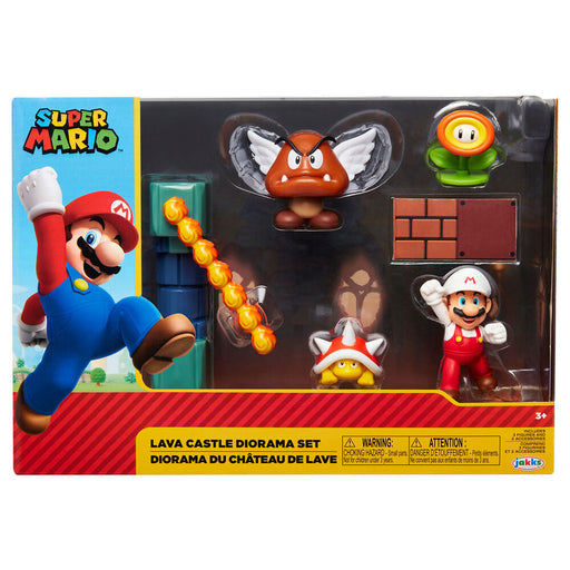 Nintendo Super Mario Lava Castle diorama set-0