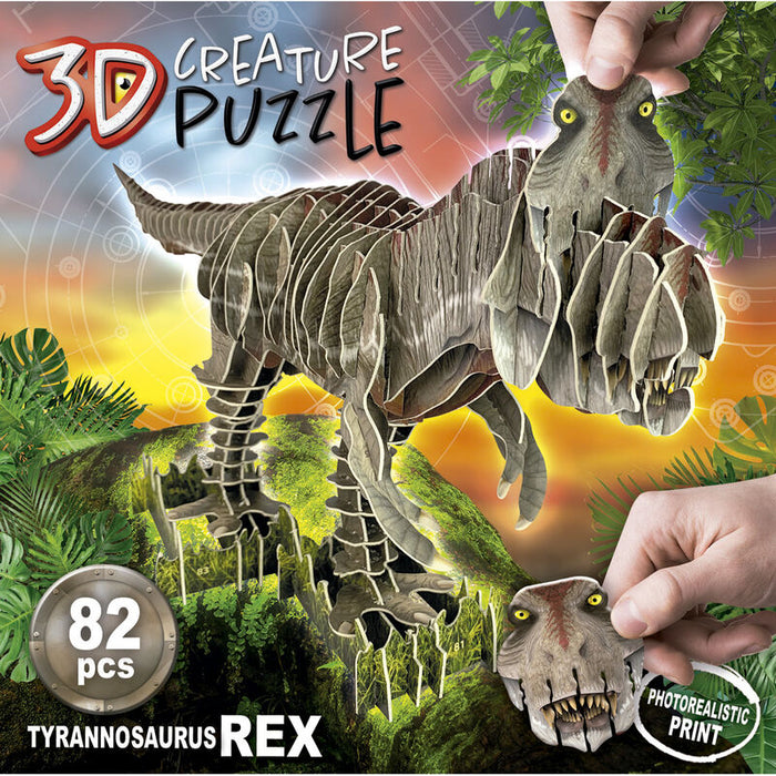 3D Creature puzzle T-Rex 82pcs-1