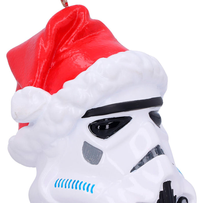 Stromtrooper Santa Hat Christmas hanging ornament-4