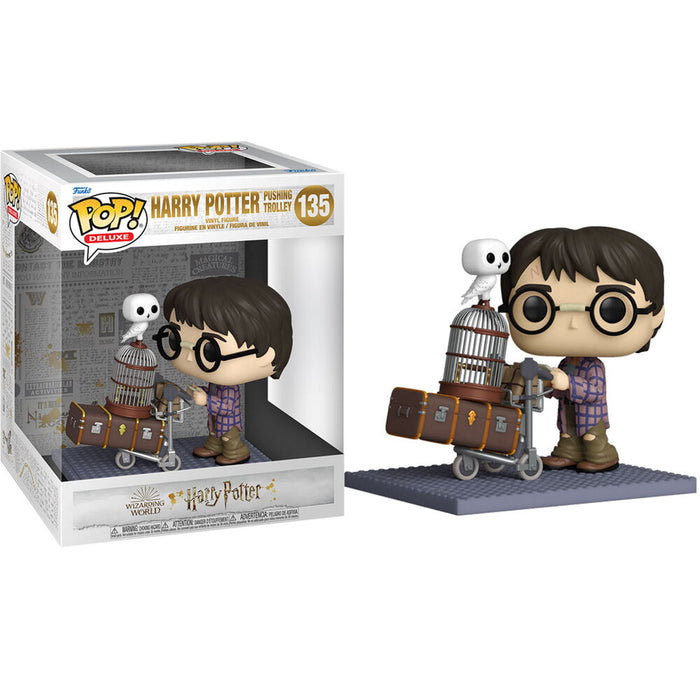 POP figure Harry Potter Anniversary Harry Pushing Trolley-0