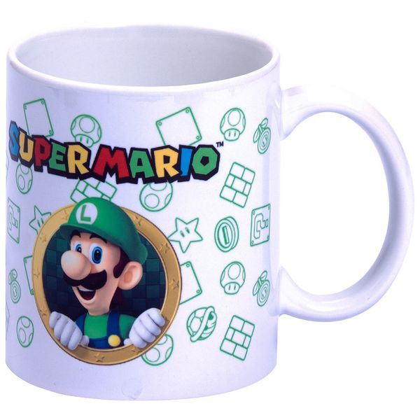 Nintendo Super Mario Bros Luigi Mug + Money box set-0