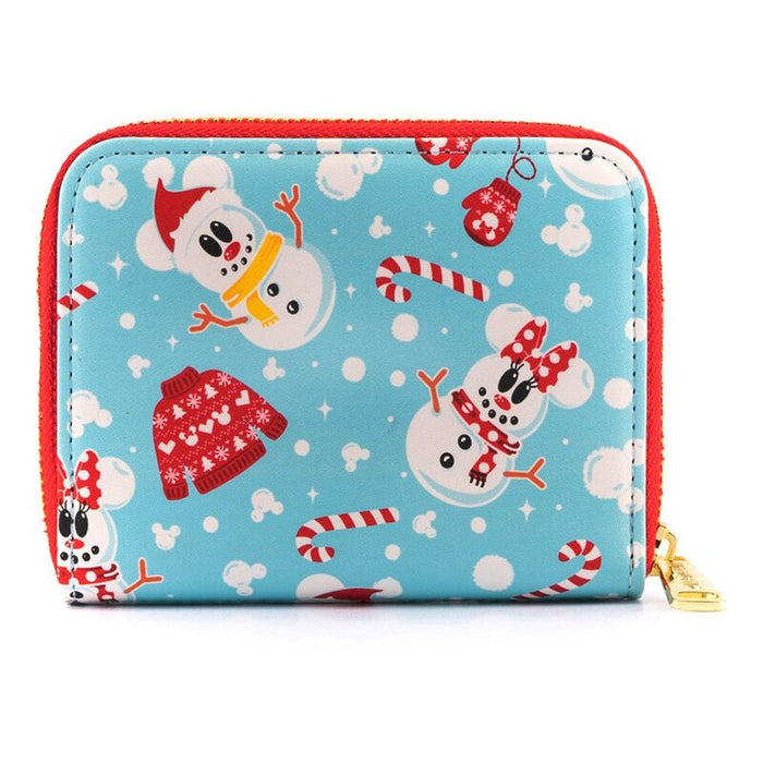 Loungefly Disney Snowman Mickey Minnie wallet-0