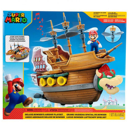 Nintendo Super Mario Deluxe Aeronave Bowser playset-0