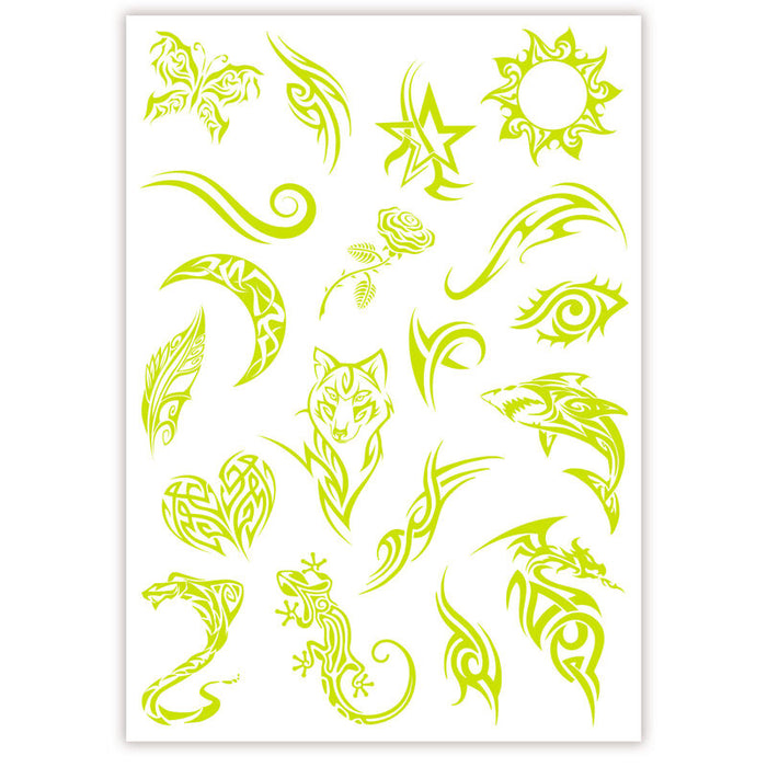 Crazy Chic Glow in the dark tattoos-1