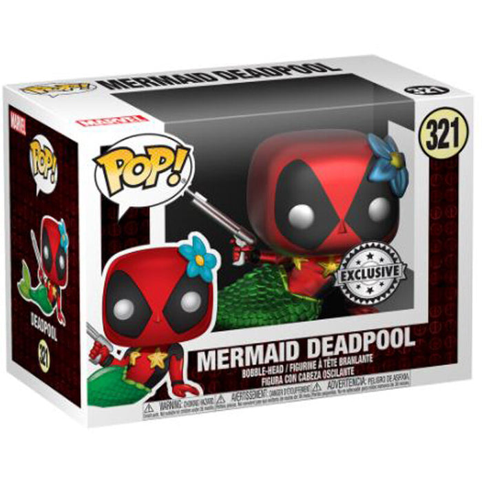 Set figure POP & Tee Marvel Deadpool Mermaid Exclusive-3