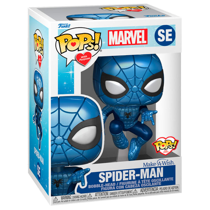 POP figure Marvel Make a Wish Spiderman Metallic-1