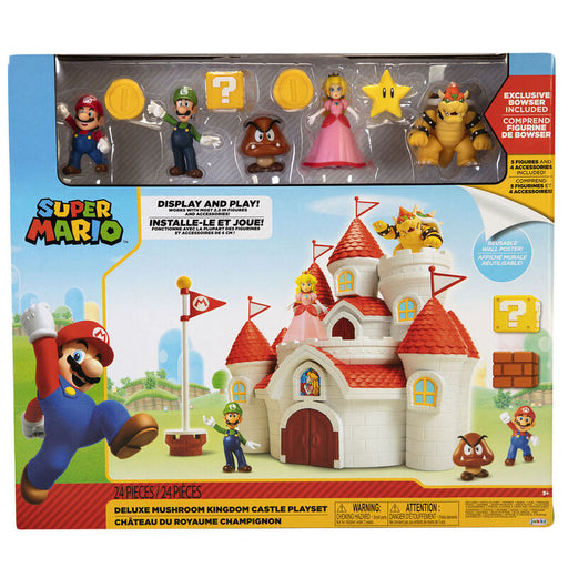 Super Mario Bros Mushroom Kingdom Deluxe Castle playset-0