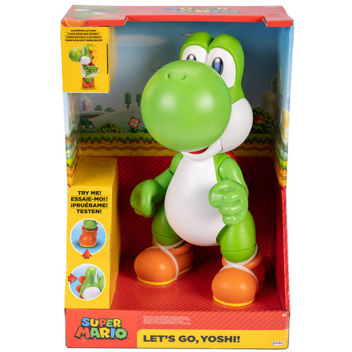 Super Mario Bros Lets Go Yoshi interactive figure 36cm-0