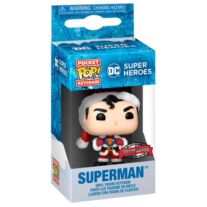 Pocket POP Keychain DC Comics Holiday Superman Exclusive-0