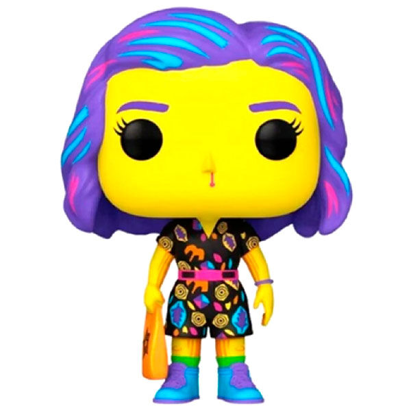 POP figure Stranger Things Eleven in Mall Outfit Black Light Exclusive-1