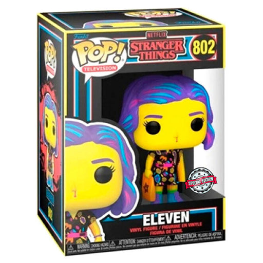 POP figure Stranger Things Eleven in Mall Outfit Black Light Exclusive-0